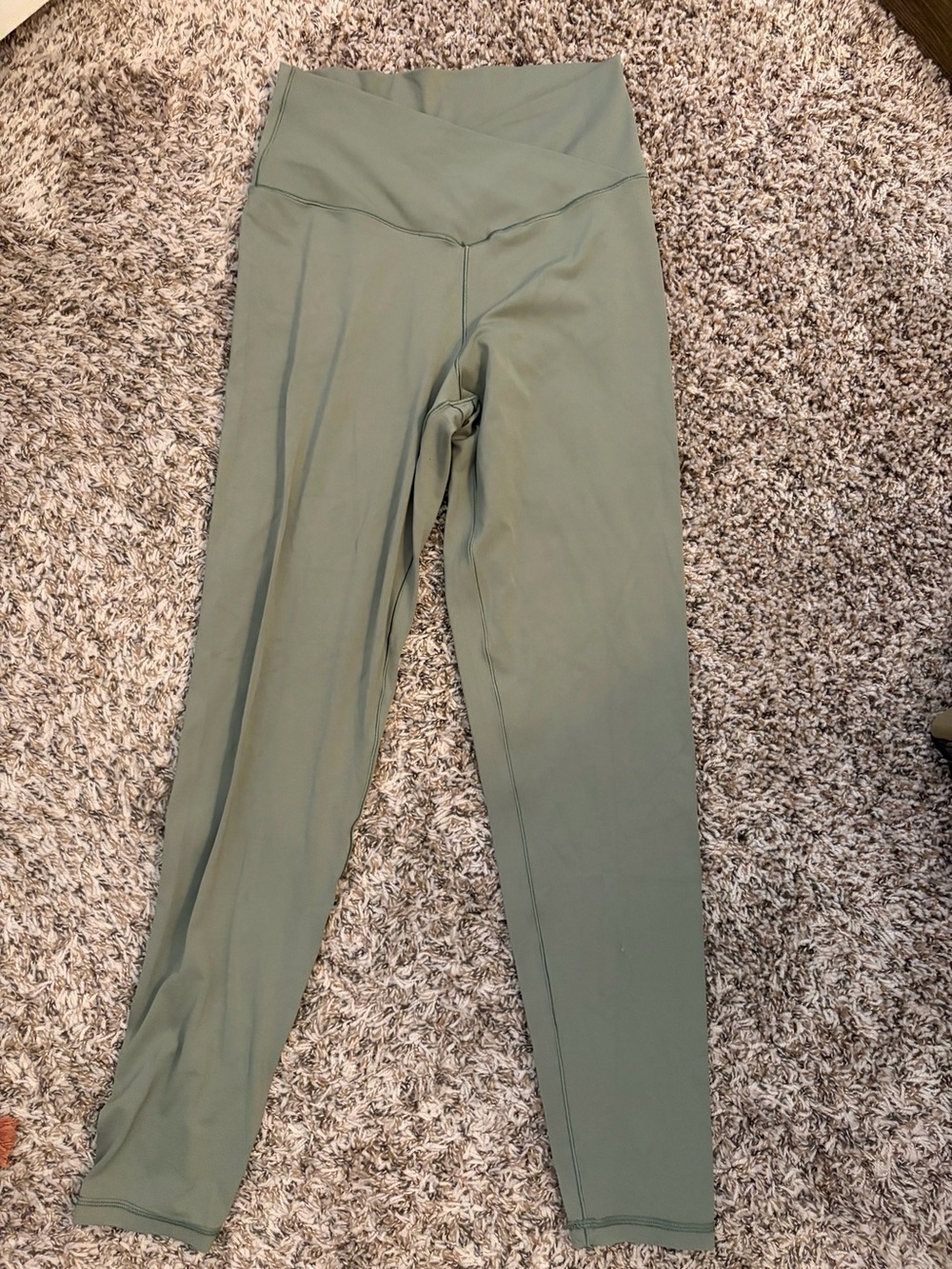 aerie Black High-Rise Leggings with Crossover Waistband